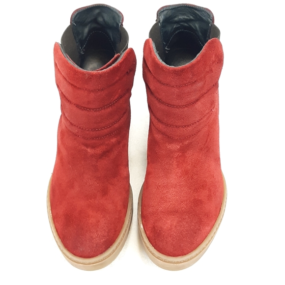 JANET SPORT SUEDE WEDGE BOOTIES - Picture 5 of 15